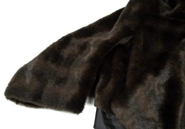 コムデギャルソンCOMME des GARCONS フェイクファーマントボレロ こげ茶フリー K-108708_004