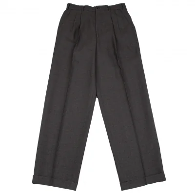 コムデギャルソン オムCOMME des GARCONS HOMME ウールシャドーストライプツータックダブルパンツ