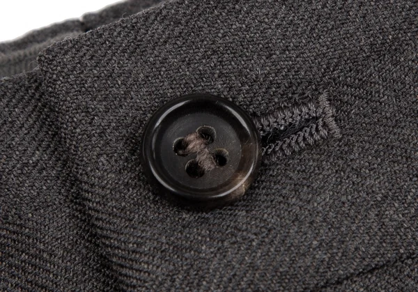 コムデギャルソン オムCOMME des GARCONS HOMME ウールシャドーストライプツータックダブルパンツ チャコールM K-108733_004