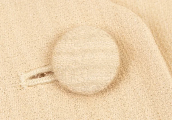 ヨシエイナバyoshie inaba シルク混ストライプ織りノーカラージャケット クリーム9 K-108751_005