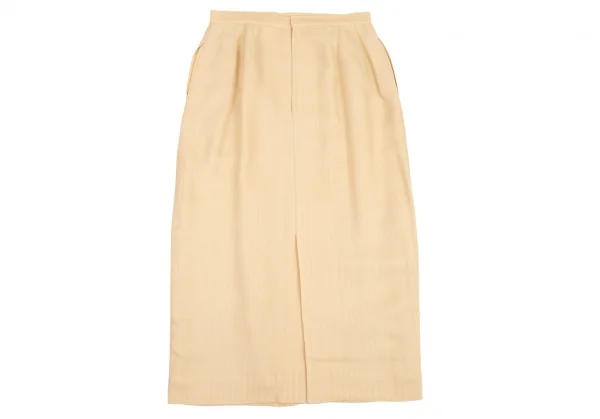 ヨシエイナバyoshie inaba シルク混ストライプ織りスカート クリーム11 K-108752_008