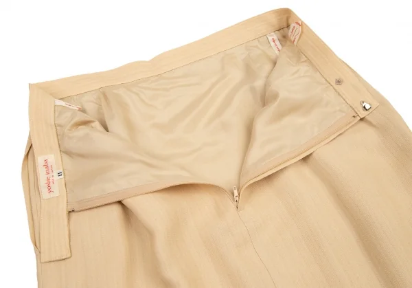 ヨシエイナバyoshie inaba シルク混ストライプ織りセットアップ クリーム9・11 K-108753_017