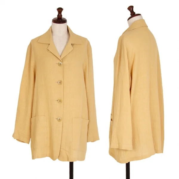 Kオブクリツィア K OF KRIZIA リネン4Bジャケット ベージュ42 K-108754_001