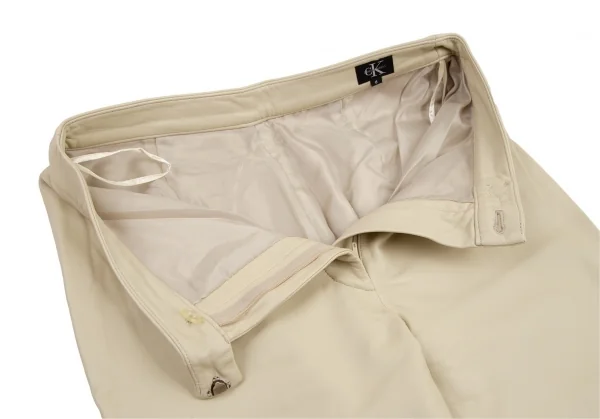 カルバンクラインCalvin Klein シープレザーパンツ ベージュ6 K-108757_003