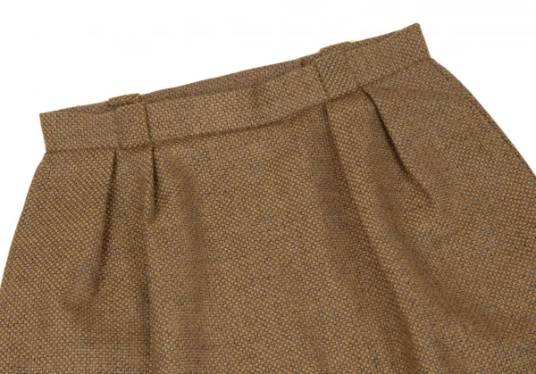 クリスチャンディオールChristian Dior チェック織りスカート 茶グレー9 K-108763_003
