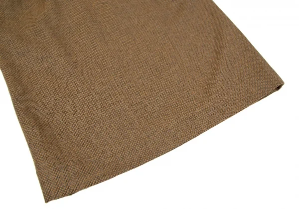 クリスチャンディオールChristian Dior チェック織りスカート 茶グレー9 K-108763_005