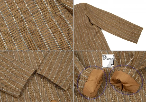 クリスチャンディオールChristian Dior マルチパターンストライプセットアップスーツ 茶グレー9 K-108764_005