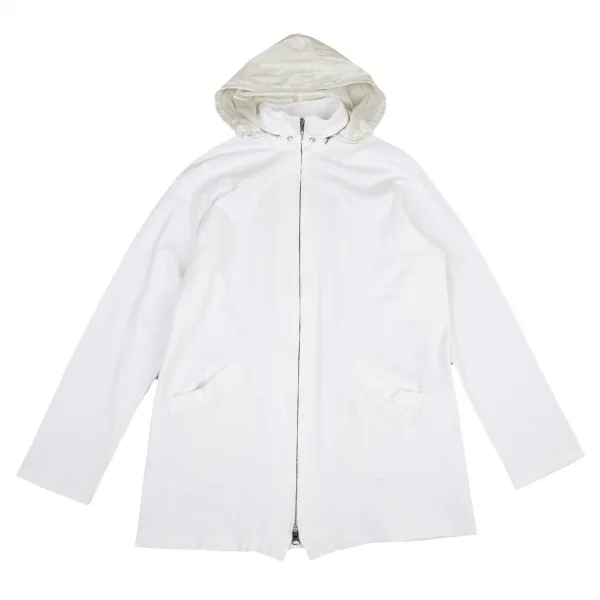 Yohji Yamamoto POUR HOMME Hoodie Zip Blouson White S-M K-108794_001