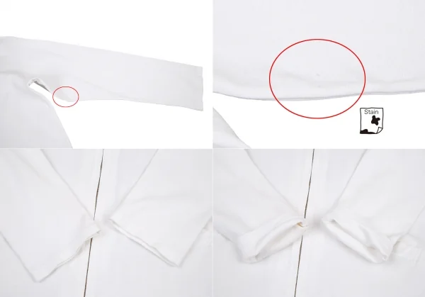 ヨウジヤマモト プールオムYohji Yamamoto POUR HOMME カップルズ期 コットンジップ収納セットアップ 白M位 K-108796_005