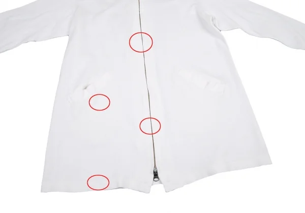 ヨウジヤマモト プールオムYohji Yamamoto POUR HOMME カップルズ期 コットンジップ収納セットアップ 白M位 K-108796_006