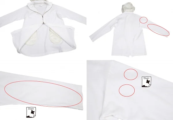 ヨウジヤマモト プールオムYohji Yamamoto POUR HOMME カップルズ期 コットンジップ収納セットアップ 白M位 K-108796_008