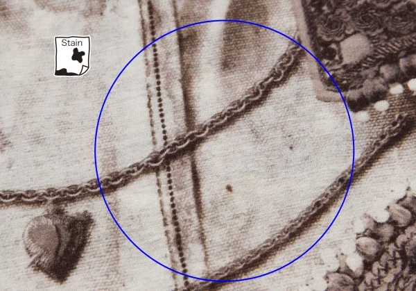 ジャンポールゴルチエ ファムJean Paul GAULTIER FEMME 刺繍チャーム転写プリントタンクトップ 赤茶オフ40 K-108814_009