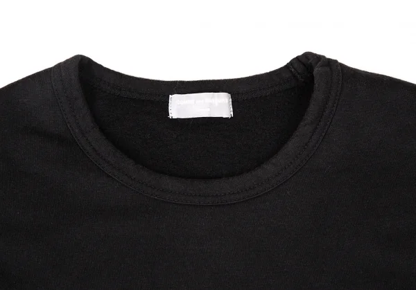 コムデギャルソン オムCOMME des GARCONS HOMME 異素材レイヤー切替長袖トップス 黒L位 K-108846_002