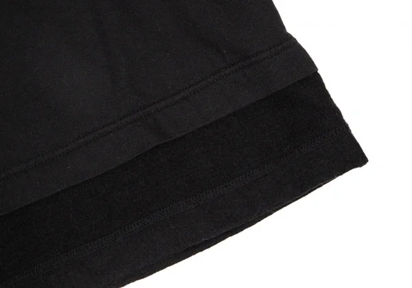 コムデギャルソン オムCOMME des GARCONS HOMME 異素材レイヤー切替長袖トップス 黒L位 K-108846_007