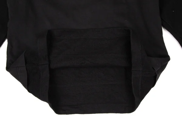 コムデギャルソン オムCOMME des GARCONS HOMME 異素材レイヤー切替長袖トップス 黒L位 K-108846_008