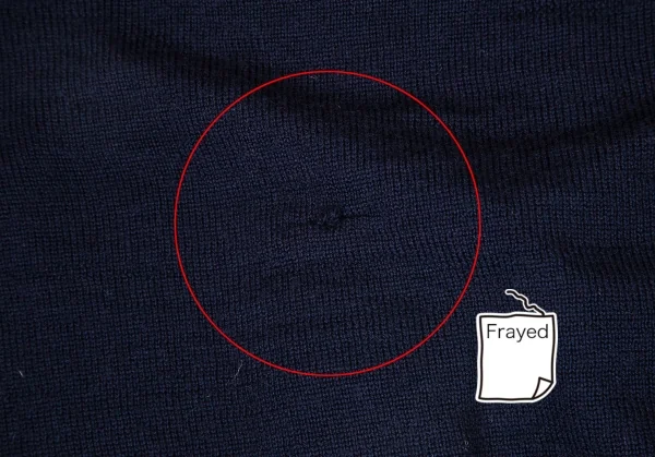 ジュンヤワタナベ コムデギャルソンJUNYA WATANABE COMME des GARCONSウールラウンドネックカーディガン 紺M K-108857_012