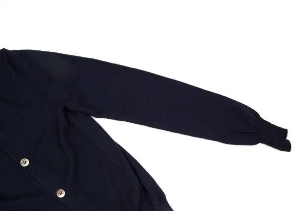 ジュンヤワタナベ コムデギャルソンJUNYA WATANABE COMME des GARCONSウールラウンドネックカーディガン 紺M K-108857_006