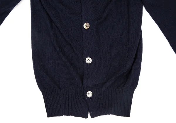 ジュンヤワタナベ コムデギャルソンJUNYA WATANABE COMME des GARCONSウールラウンドネックカーディガン 紺M K-108857_008
