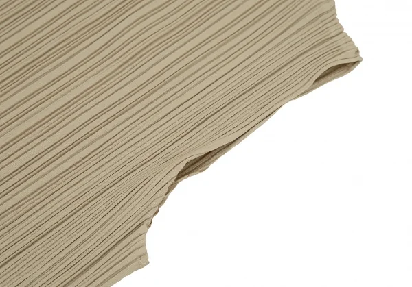 プリーツプリーズPLEATS PLEASE カラフルタートルネックノースリーブトップ ベージュ3 K-108878_006