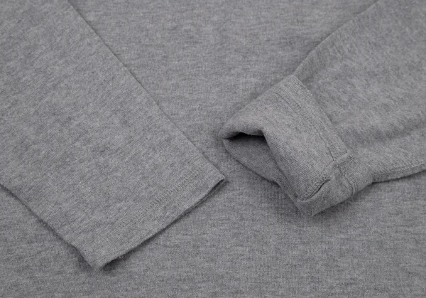 パパスPapas コットン天竺ハイネックカットソー 杢グレー50L K-108901_006