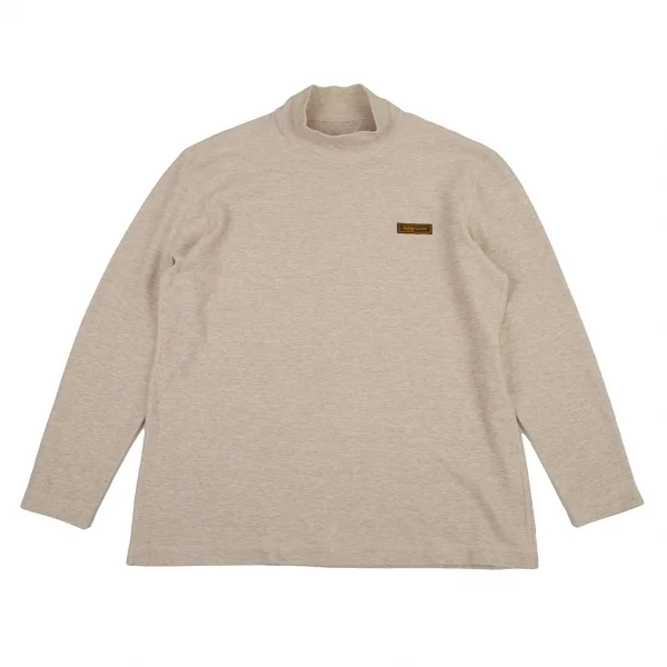 Papas Cotton Poly High Neck Long Sleeve Top Beige 50L K-108902_001