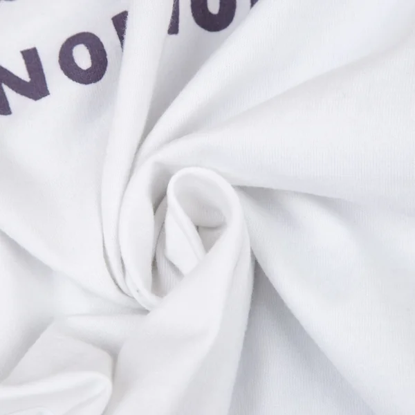 マドモアゼルノンノンMademoiselle NON NON ロゴプリントTシャツ 白38M K-108914_011