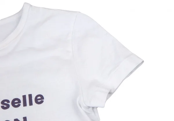 マドモアゼルノンノンMademoiselle NON NON ロゴプリントTシャツ 白38M K-108914_003
