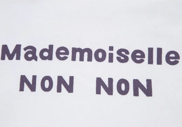 マドモアゼルノンノンMademoiselle NON NON ロゴプリントTシャツ 白38M K-108914_004