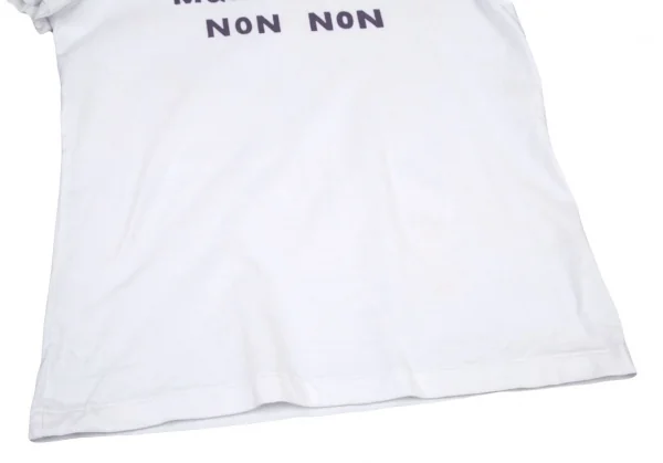 マドモアゼルノンノンMademoiselle NON NON ロゴプリントTシャツ 白38M K-108914_005