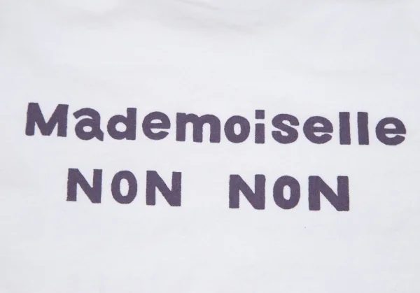マドモアゼルノンノンMademoiselle NON NON ロゴプリントTシャツ 白38M K-108914_009