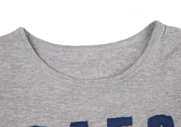 マドモアゼルノンノンMademoiselle NON NON ナンバリングパッチTシャツ 杢グレー38M K-108915_003