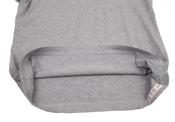 マドモアゼルノンノンMademoiselle NON NON ナンバリングパッチTシャツ 杢グレー38M K-108915_008