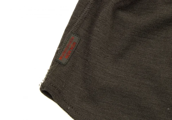 マドモアゼルノンノンMademoiselle NON NON ウール天竺ストレッチシャツ カーキ38M K-108926_009