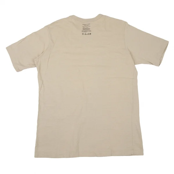 ワイズフォーメンY's for men バッククオリティプリントTシャツ ベージュL位 K-108929_001