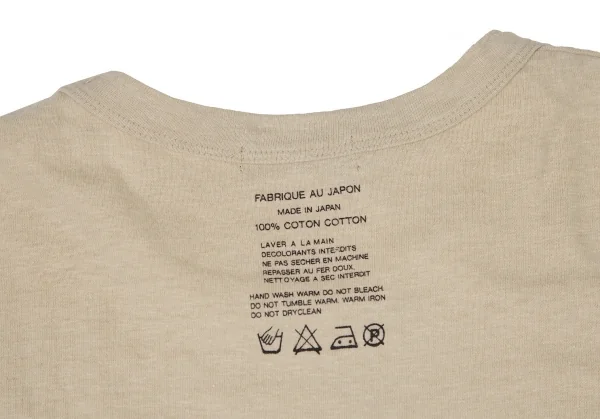 ワイズフォーメンY's for men バッククオリティプリントTシャツ ベージュL位 K-108929_002