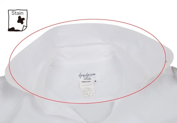 Yohji Yamamoto POUR HOMME Round Pinhole Collar Long Sleeve Shirt K-108939_004