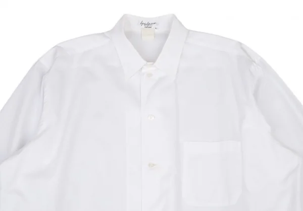 ヨウジヤマモト プールオムYohji Yamamoto POUR HOMME コットンベーシックシャツ 白L K-108941_002