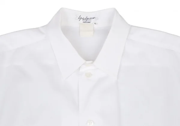 ヨウジヤマモト プールオムYohji Yamamoto POUR HOMME コットンベーシックシャツ 白L K-108941_003