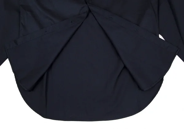 ヨウジヤマモト プールオムYohji Yamamoto POUR HOMMEコットンベーシックシャツ 紺M K-108942_011