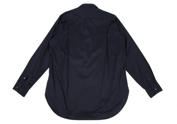 ヨウジヤマモト プールオムYohji Yamamoto POUR HOMMEコットンベーシックシャツ 紺M K-108942_012