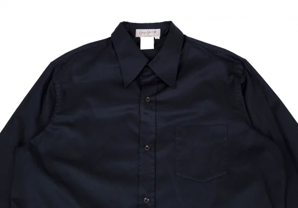 ヨウジヤマモト プールオムYohji Yamamoto POUR HOMMEコットンベーシックシャツ 紺M K-108942_002
