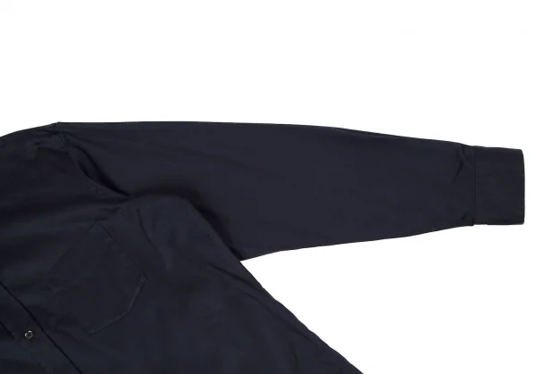 ヨウジヤマモト プールオムYohji Yamamoto POUR HOMMEコットンベーシックシャツ 紺M K-108942_007