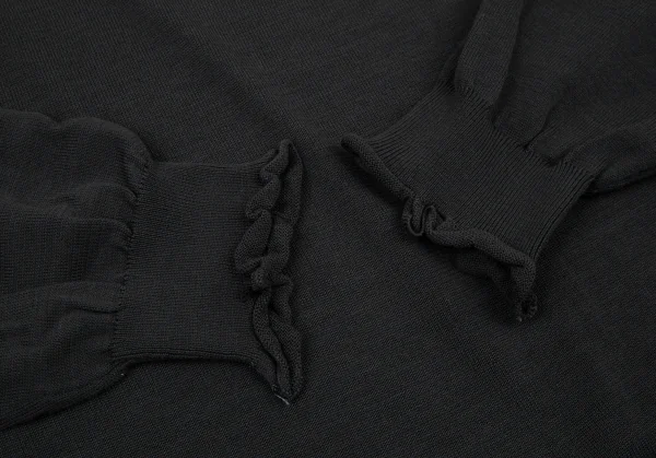 ヨウジヤマモト プールオムYohji Yamamoto POUR HOMMEコットンラグランニット チャコールM K-108945_005