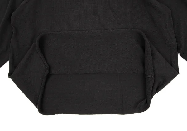 ヨウジヤマモト プールオムYohji Yamamoto POUR HOMMEコットンラグランニット チャコールM K-108945_008