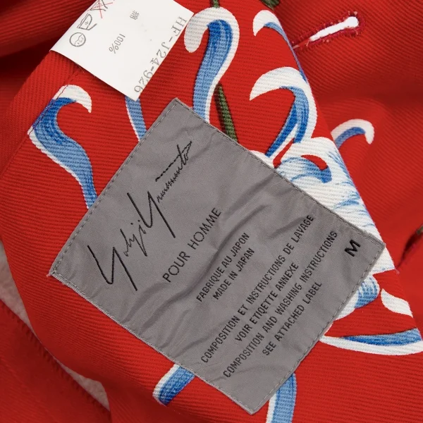 Yohji Yamamoto POUR HOMME Flower and Boy Stand Collar Jacket K-108949_020