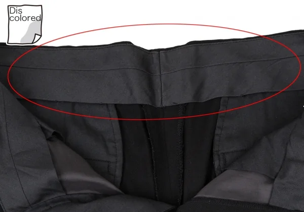 ヨウジヤマモト プールオムYohji Yamamoto POUR HOMME ウールギャバワンタックパンツ 黒XL K-108955_005