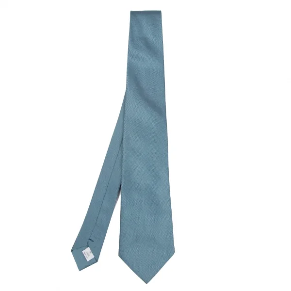 ヨウジヤマモト プールオムYohji Yamamoto POUR HOMME シルクソリッドネクタイ ターコイズ K-108956_001