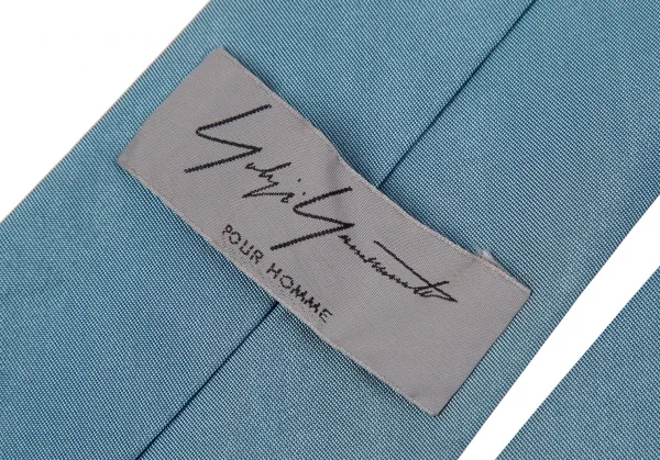 ヨウジヤマモト プールオムYohji Yamamoto POUR HOMME シルクソリッドネクタイ ターコイズ K-108956_008