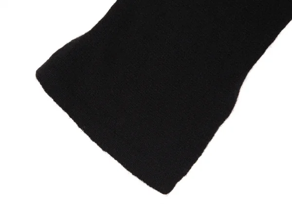 ヨウジヤマモト プールオムYohji Yamamoto POUR HOMME ウールカシミヤニットナローストール 黒 K-108960_003