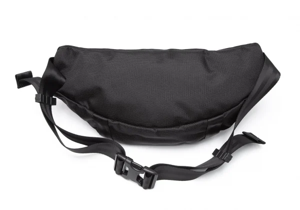 ヨウジヤマモト プールオム×ニューエラYohji Yamamoto POUR HOMME×NEW ERA ロゴ刺繍ナイロンウエストバック 黒 K-108962_007